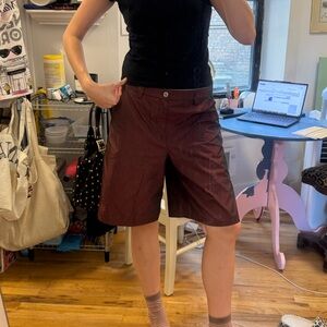 marc jacobs heaven burgundy Bermuda shorts
